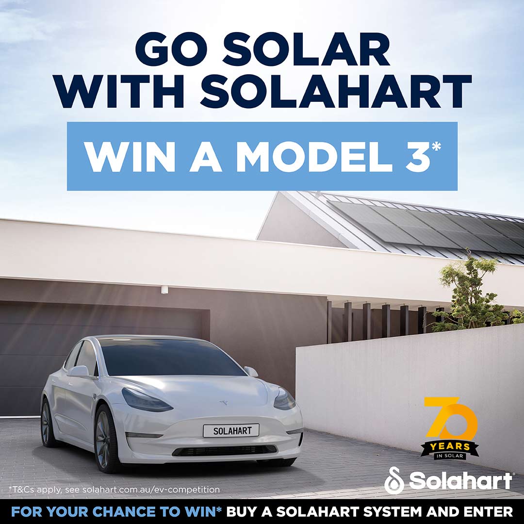 Win a Model 3 from Solahart