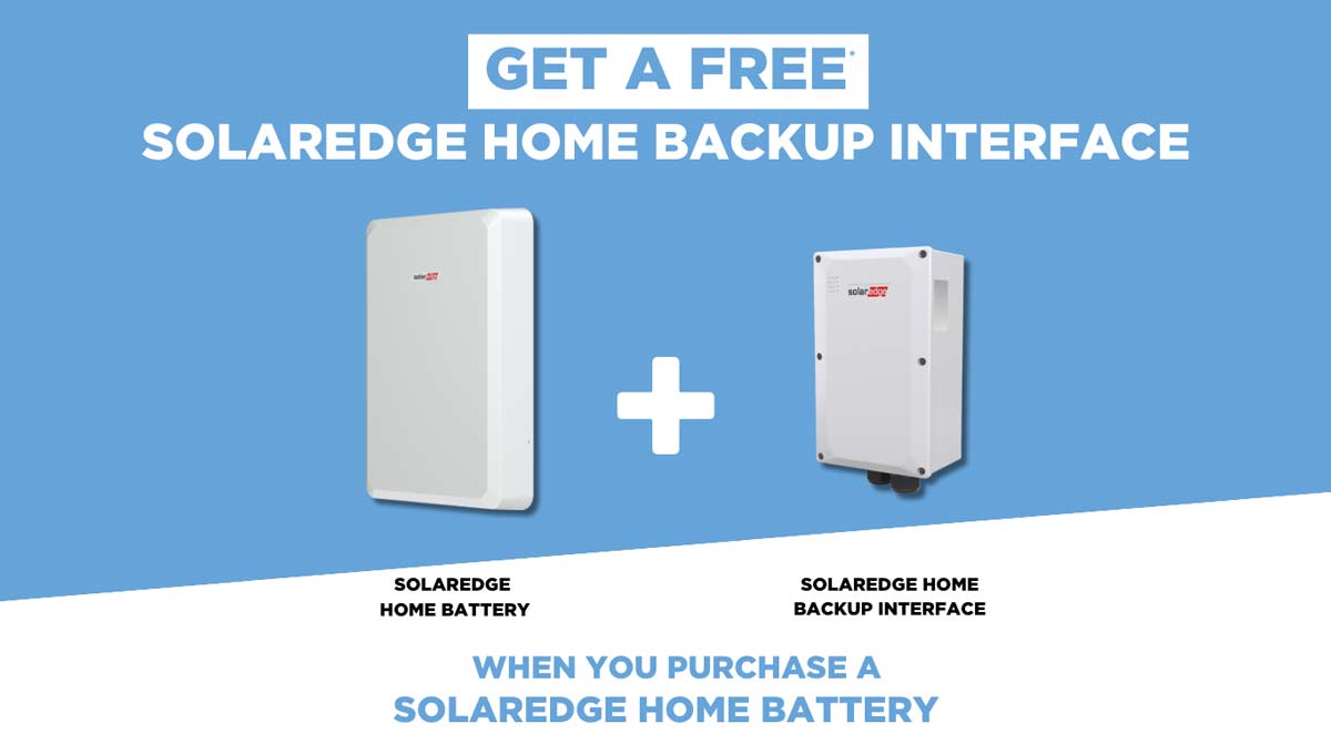 Free SolarEdge Home Backup Interface Offer