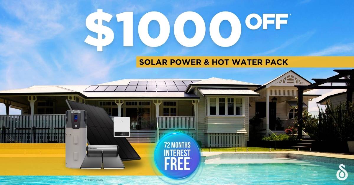 Solahart Mega Saver Solar Hot Water Package from Solahart Sunshine Coast Caboolture and Gympie