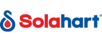 Solahart logo in red and blue