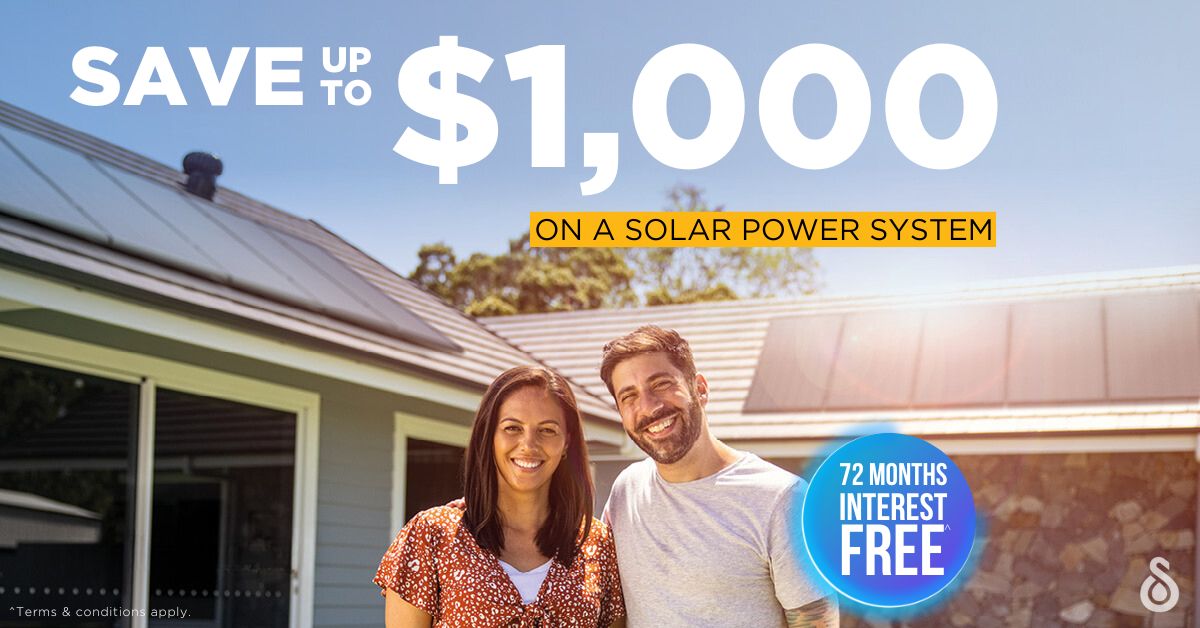 SAVE UP TO $1,000 ON A solar power system from Solahart